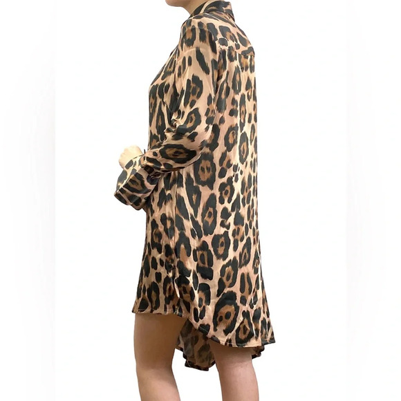Jazmin Chebar animal print/ cheetah print  tunic dress - Picture 2 of 6